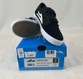 LAKAI LIMITED GRIFFIN KIDS BLACK/WHITE SUEDE ラカイ リミテッド ウェア キッズ シューズ 国内正規品