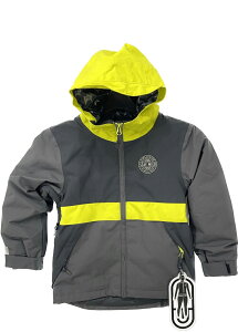 23-24 AIRBLASTER(GAuX^[) YOUTH TRENCHER FULL ZIP BLACK SAFETY SMALLi6-8jLbY WPbg