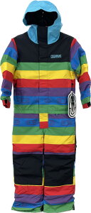 23-24 AIRBLASTER(GAuX^[) YOUTH FREEDOM SUIT @RAINBOW STRIPE MEDIUMi8-10jLbY X[c