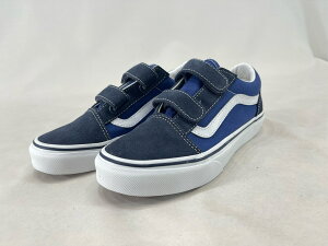 VANS OLD SKOOL V KIDS NAVY/TRUE WHITE �o���Y �I�[���h�X�N�[�� �V���[�Y �X�j�[�J�[ �q�� �L�b�Y �������K�i