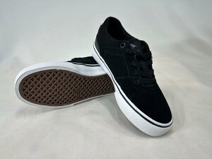 EMERICA THE LOW VULC YOUTH BLACK/WHITE/GUM@GJ @LbY XP[gV[Y XP{[ Ki
