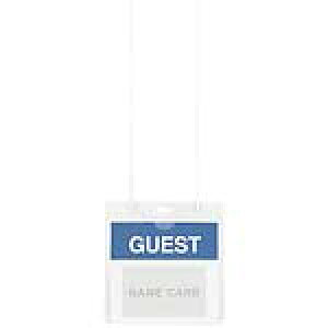 プラス イベント名札50枚入CT−E1 ホワイト