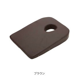 胸当てマクラ (有孔) 高さ4～9cm ブラウン（エステ枕・マッサージ枕）