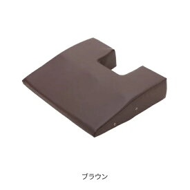 胸当てマクラ (無孔)(エアホール付き) ブラウン（エステ枕・マッサージ枕）