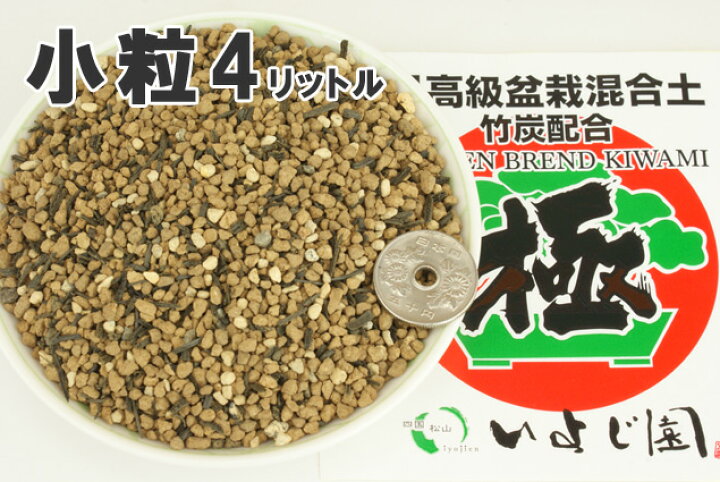 楽天市場 盆栽 用土 極 いよじ園オリジナル 最高級ブレンド培養土 ミニ盆栽 小品盆栽用 小粒 4リットル 雑木用 松柏用 山野草や観葉植物にも いよじ園 楽天市場店