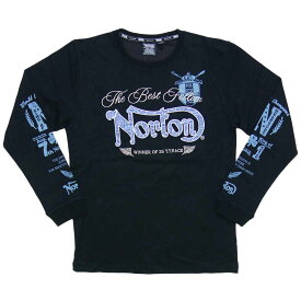 【ポイント5倍】ノートン Norton 長袖 Tシャツ 服 メンズ 黒 241N1109