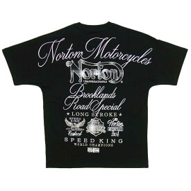 【ポイント5倍】ノートン Norton ビッグシルエット 半袖 Tシャツ 服 メンズ 黒 242N1002