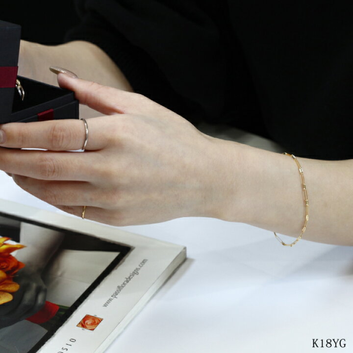 楽天市場】プラチナ ブレスレット レディース 可愛い ゴールド 18k 18 
