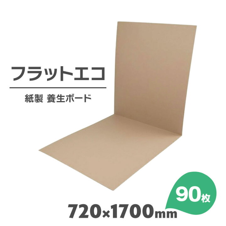楽天市場】紙製 養生ボード 90枚 幅720mm×1700mm 厚さ1.6mm 紙管原紙製 