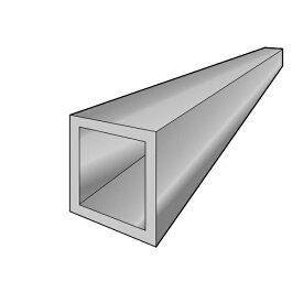 アルインコ 角パイプ　1本　寸法：15×15×1.2mm/長さ：4000mm　生地 アルミ型材,汎用材,ALINCO　品番：FB102N ※合計9千円以上で送料無料（北海道・沖縄各県離島は送料追加）, 個人宅配送不可, 長尺物は大型トラック（4t車）で配送 ,現場配送不可, 商品は車上渡し