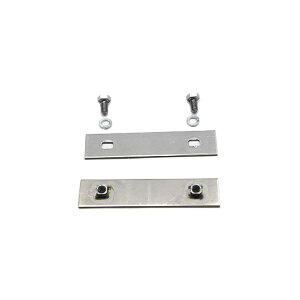 Wボード用 プレート式固定金具 ネジ固定式 2個セット 連結金具,プレート型,臨時駐車場,地面養生,工事現場の車両搬入経路,仮設事務所,トラック通路,敷鉄板,ゴムマット ※個人宅配送不可品