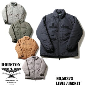 HOUSTON ヒューストン 50323 LEVEL7 JACKET レベル7 ジャケット 全5色 Thinsulate シンサレート 3M 中綿 ミリタリー アウター フード マシュマロスーツ MILITARY ECWCS ハッピースーツ　ジャケット