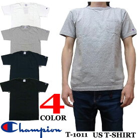 Champion T-1011 US T-SHIRT ポケット付き Tシャツ MADE IN USA チャンピオン C5-B303 全4色