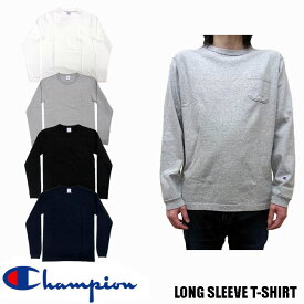 Champion T-1011 US LONG SLEEVE T-SHIRT ポケット付き　長袖 Tシャツ MADE IN USA チャンピオン C5-P401 全5色