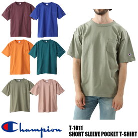 Champion T-1011 SHORT SLEEVE POCKET US T-SHIRT ポケット付き Tシャツ MADE IN USA チャンピオン C5-V305 全6色