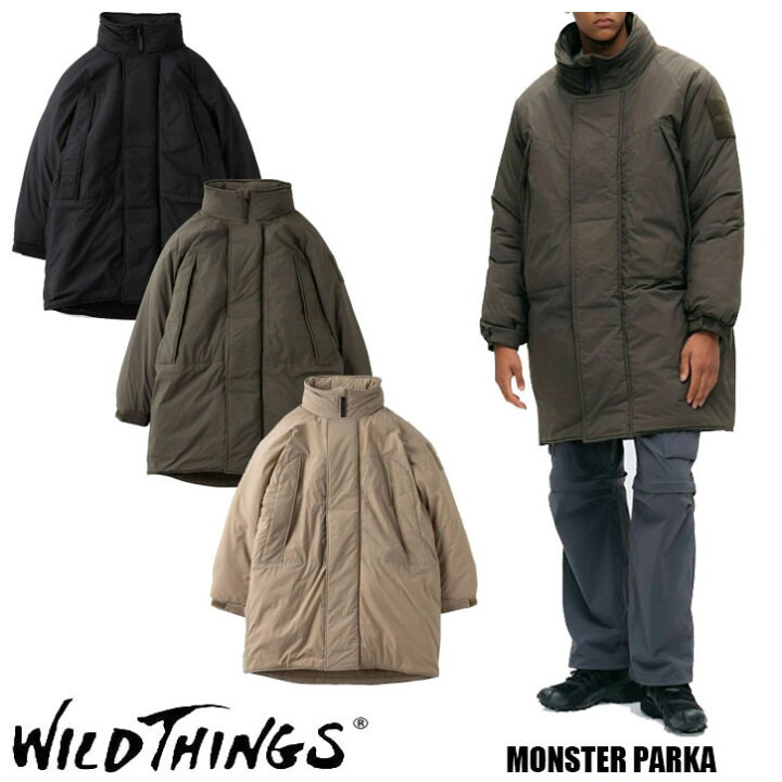 楽天市場】2024秋冬新作 WILDTHINGS ワイルドシングス MONSTER PARKA 
