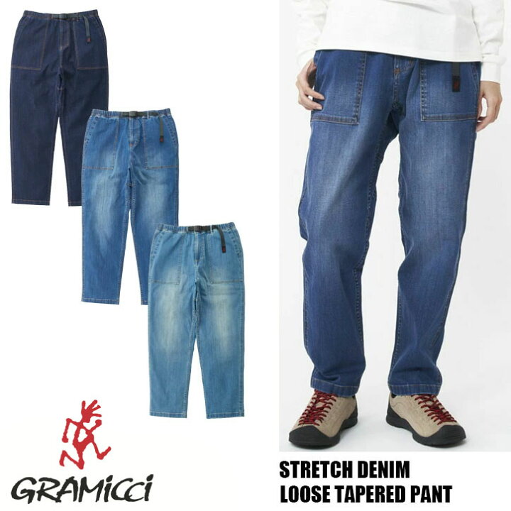 楽天市場】GRAMICCI STRETCH DENIM LOOSE TAPERED RIDGE PANT G3FU 