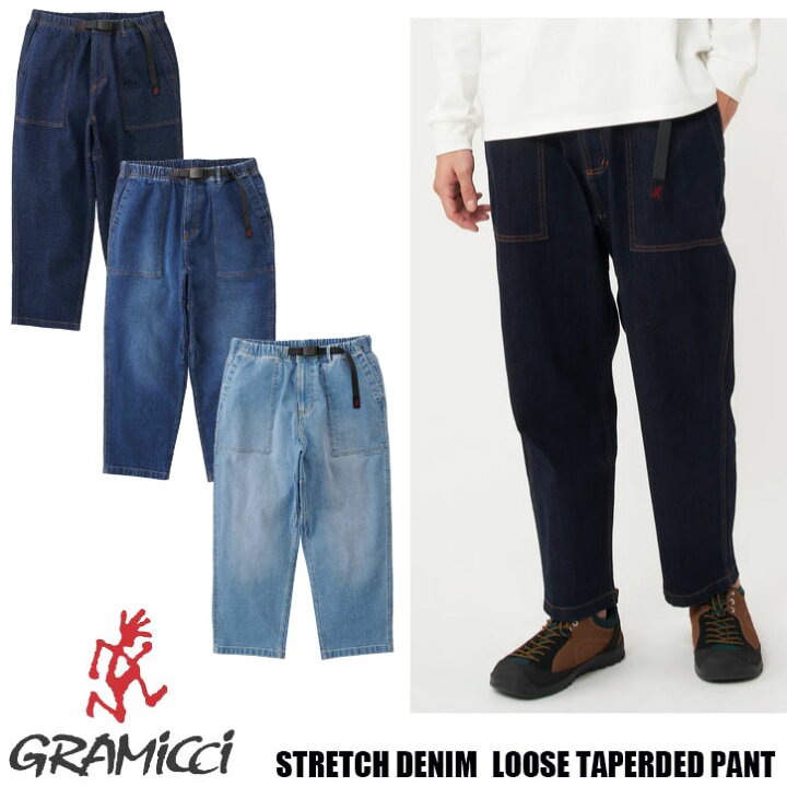 楽天市場】Gramicci STRETCH DENIM LOOSE TAPERED PANTS G5SU-P082 全3 