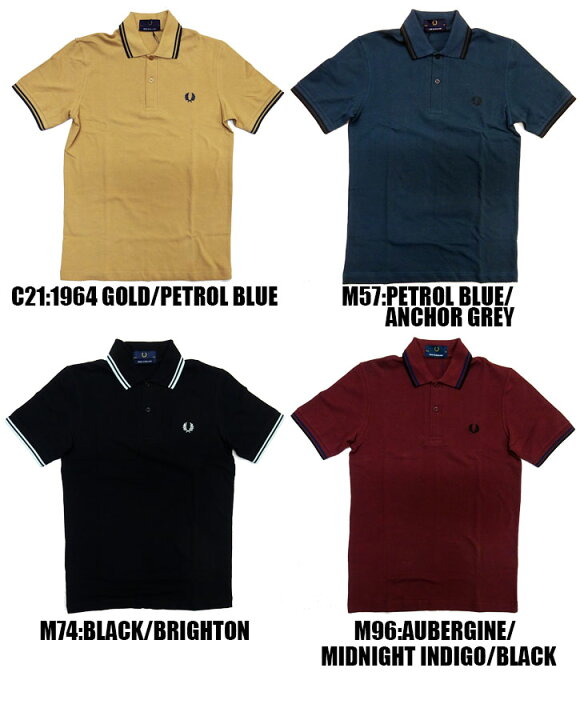 楽天市場】FRED PERRY THE ORIGINAL TIPPED FRED PERRY SHIRTS M12 全 
