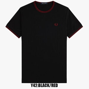 FRED PERRY TWIN TIPPED T-SHIRT M1588 �S16�F �t���b�h�y���[ ���� T�V���c