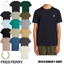 2024新作 FRED PERRY RINGER T-SHIRT M3519 全16色 フレッドペリー 半袖 Tシャツ