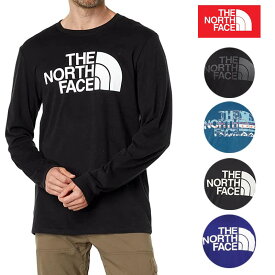 ノースフェイス ロンT メンズ 長袖Tシャツ S-XXL 大きいサイズ ロゴT ロングスリーブ ハーフドーム ロゴ ブラック ネイビー ブルー The North Face Men's Long Sleeve Half Dome T-shirt T-Shirt 送料無料