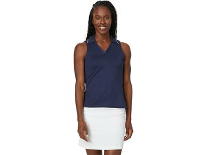 (���) �X�P�b�`���[�Y �s�b�N���{�[�� �S�h�� �X�E�B�t�g �X���[�u���X �|�� SKECHERS Pickleball Godri Swift Sleeveless Polo Navy
