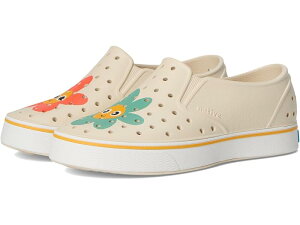 (���) �l�C�e�B�u�V���[�Y �L�b�Y �}�C���Y �X���b�v �I�� �X�j�[�J�[ (���g�� �L�b�h �r�b�O �L�b�h) Native Shoes Kids Miles Slip-On Sneakers (Little Kid/Big Kid) Bone White/Shell White/Happy Flower Block