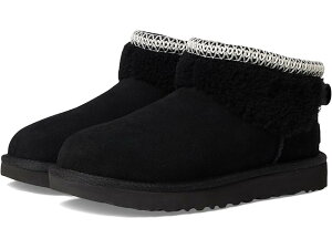 (���) �A�O �N���V�b�N �E���g�� �~�j �}�L�V �J�[���[ UGG Classic Ultra Mini Maxi Curly Black
