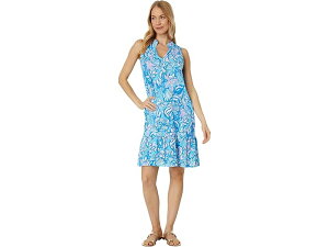 (���) �����[ �s�����b�c�@�[ �}���[�� �h���X Lilly Pulitzer Malone Dress Amalfi Blue Sound The Sirens