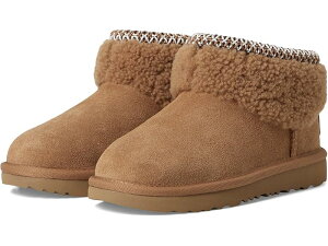 (���) �A�O �L�b�Y �N���V�b�N �E���g�� �~�j �}�L�V �J�[���[ (���g�� �L�b�h �r�b�O �L�b�h) UGG Kids Classic Ultra Mini Maxi Curly (Little Kid/Big Kid) Chestnut