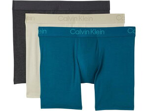 (���) �J���o���N���C�� �A���_�[�E�F�A �E���g�� �\�t�g ���_�� ���[�_�� �{�N�T�[ �u���[�t Calvin Klein Underwear Ultra Soft Modern Modal Boxer Brief Charcoal Heather/Aloe Essence/Teal Marine