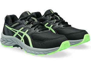 (���) �A�V�b�N�X �L�b�Y Pre �x���`���[ 9 GS (���g�� �L�b�h �r�b�O �L�b�h) ASICS Kids Pre Venture 9 GS (Little Kid/Big Kid) Black/Illuminate Green
