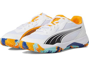 (���) �v�[�} �m�o �R�[�g �s�b�N���{�[�� �V���[�Y PUMA Nova Court Pickleball Shoes White/Black/Vivid Blue/Heat Fire