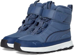 (���) �v�[�} �L�b�Y �C�o���u �u�[�c �I���^�i�e�B�u �N���[�W���[ �v���X (���g�� �L�b�h) PUMA Kids Evolve Boot Alternative Closure Plus (Little Kid) Inky Blue/Persian Blue/Puma White