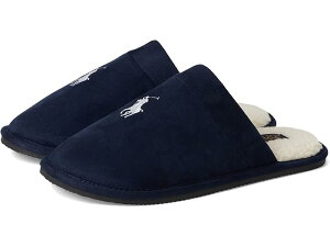 (���) �����t���[���� �N�������X �X�J�t �X���b�p Polo Ralph Lauren Klarence Scuff Slipper Navy/Red 1