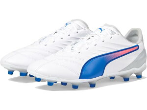 (���) �v�[�} �L���O Pro Firm, �A�[�e�B�t�B�V���� �O�����h �T�b�J�[ �N���[�c PUMA King Pro Firm, Artificial Ground Soccer Cleats Puma White-Bluemazing-Flat Light Gray