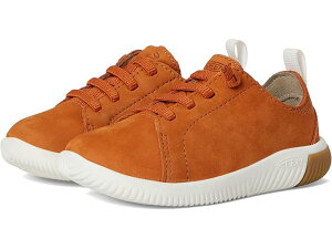 (���) �L�[�� �L�b�Y KNX ���U�[ �X�j�[�J�[ (���g�� �L�b�h �r�b�O �L�b�h) KEEN Kids KNX Leather Sneaker (Little Kid/Big Kid) Gold Flame/Star White