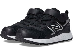 (���) �j���[�o�����X �L�b�Y �t���b�V�� �t�H�[�� 650v1 �o���W�[ ���[�X �E�B�Y �g�b�v �X�g���b�v (�C���t�@���g �g�h���[) New Balance Kids Fresh Foam 650v1 Bungee Lace with Top Strap (Infant/Toddler) Black/Met