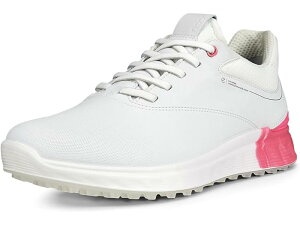 (���) �G�R�[ �S���t S �X���[ GORE TEX �E�H�[�^�[�v���[�t ECCO Golf S-Three GORE-TEX Waterproof White/Bubblegum