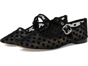 (���) �T���G�f���}�� Michaelamsh2 ���A���[ �W�[�� �V���[�Y Sam Edelman Michaelamsh2 Mary Jane Shoes Black Polka Dot Mesh