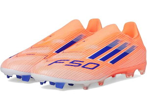 (���) �A�f�B�_�X F50 ���[�O ���[�X���X �t�@�[�� �O�����h �T�b�J�[ �N���[�c adidas F50 League Laceless Firm Ground Soccer Cleats Beam Orange/Lucid Blue/White
