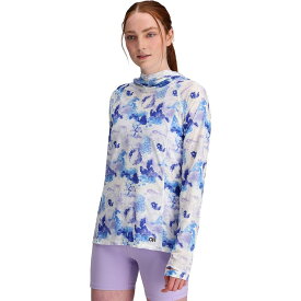 (取寄) アウトドア リサーチ レディース エコー プリンテッド パーカー Outdoor Research women Echo Printed Hoodie - Women's Lavender Watercolor/Ultramarine