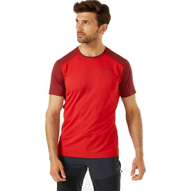 (取寄) ラブ メンズ フォース ショートスリーブ T-シャツ - メンズ Rab men Force Short-Sleeve T-Shirt - Men's Ascent Red/Oxblood Red