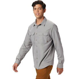 (取寄) マウンテンハードウェア メンズ キャニオン ロング-スローブ シャツ - メンズ Mountain Hardwear men Canyon Long-Sleeve Shirt - Men's Manta Grey