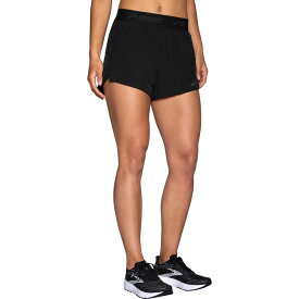 (取寄) ブルックス レディース チェイサー 3インチ ランニング ショート - ウィメンズ Brooks women Chaser 3in Running Short - Women's Black/Brooks