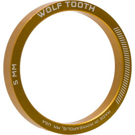 (取寄) ウルフトゥースコンポーネンツ プレシジョン ヘッドセット スペーサー - 5-パック Wolf Tooth Components Precision Headset Spacer - 5-Pack Gold
