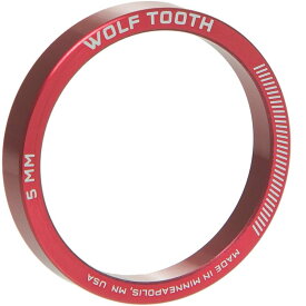 (取寄) ウルフトゥースコンポーネンツ プレシジョン ヘッドセット スペーサー - 5-パック Wolf Tooth Components Precision Headset Spacer - 5-Pack Red