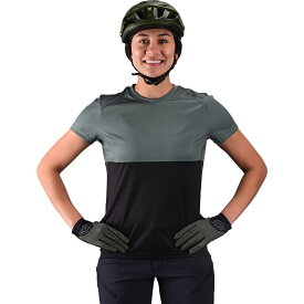 (取寄) トロイリーデザインズ レディース リリウム ショートスリーブ ジャージ - ウィメンズ Troy Lee Designs women Lilium Short-Sleeve Jersey - Women's Block Green/Black