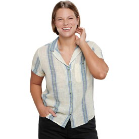 (取寄) トードアンドコー レディース キャンプ コーヴ ショートスリーブ シャツ - ウィメンズ Toad&Co women Camp Cove Short-Sleeve Shirt - Women's Salt Trio Stripe